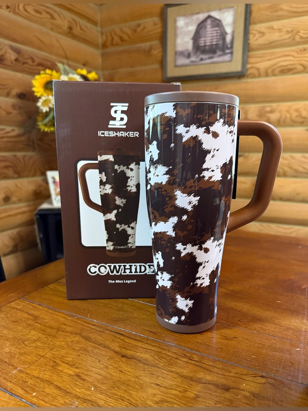 COWHIDE IceShaker 40oz Legend Series Shaker Tumbler • easy to clean • LEAKPROOF